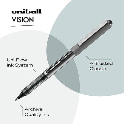 Uniball Black Pens Pack of 4