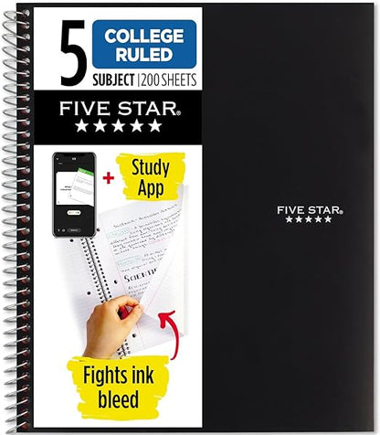 Five Star Spiral Notebook