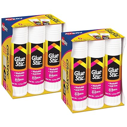 Avery Glue Stic (6 Glue Sticks)