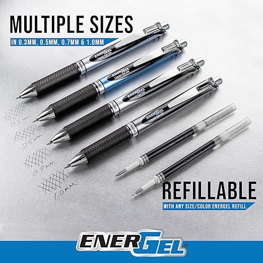 Pentel® EnerGel™ Retractable Liquid Gel Pens